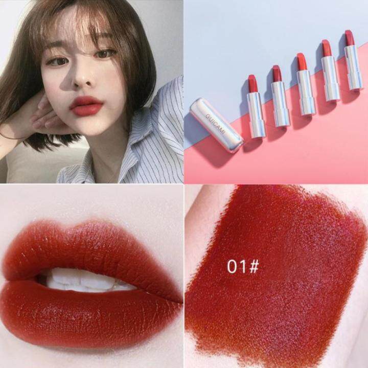 ELECOOL 5 Colors Makeup Matte Lipstick Waterproof Long Lasting Lip Stick Sexy Red Pink Velvet Lipsticks Women Cosmetics