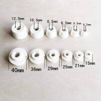 8 sets 6.5mm*25mm Inner Diameter Ceramic Washer Insulated Gasket Terminal Concave-Convex Porcelain Bead Sleeve Male Female 6 s