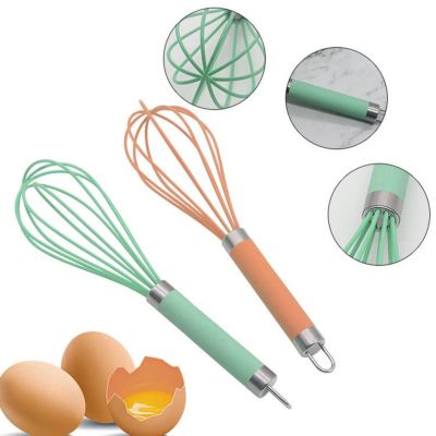 ▥⊙ Comfortable Grip Practical Handheld Manual Egg Beater Mixer Tool Smooth Egg Wire Whisk Ergonomic Handle Kitchen Supplies