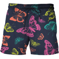 2023 newButterfly Shorts Men Animal Casual Short Pants Beach 3d Printed Shorts Gothic Fitness Mens Shorts New Male Summer Men clothing