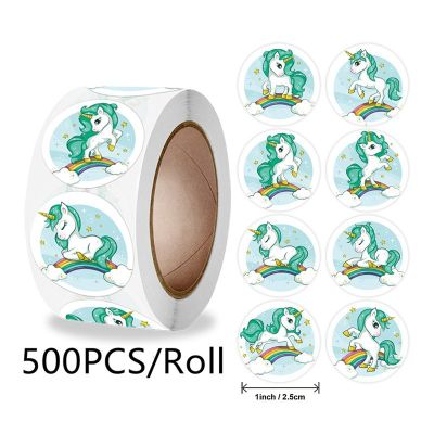 500 pcsRoll Animals cartoon Stickers for kids classic toys sticker school teacher reward sticker Various styles designs pattern