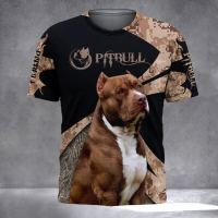 (All sizes are in stock)   Unisex pet dog 3D printed T-shirt, suitable for mens summer clothing, short sleeved top, round neck, fashionable casual T-shirt  (You can customize the name and pattern for free)