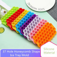 37 Grid Honeycomb Silicone Ice Cube Mold Large-Capacity Ice Tray Mold Reusable Food Grade Ice Maker With Lids Popsicle Mold