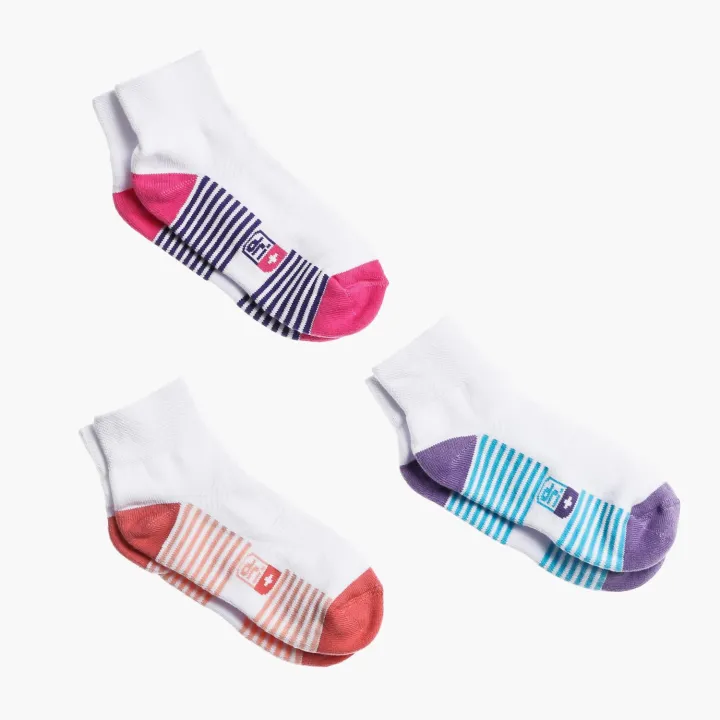 Puma Dri+ Girls Sports Ankle Socks 3-Pair Set (White) | Lazada PH