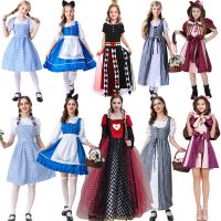 Alice in Wonderland cos costume girls dress Halloween childrens Wizard of Oz