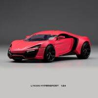 ของเล่น Jada อย่างรวดเร็ว &amp; โกรธ1:24 Lykan Hypersport สร้าง รวบรวมชุดประกอบโมเดลดายคาสต์,ของเล่นสำหรับเด็กและ S,สีแดง