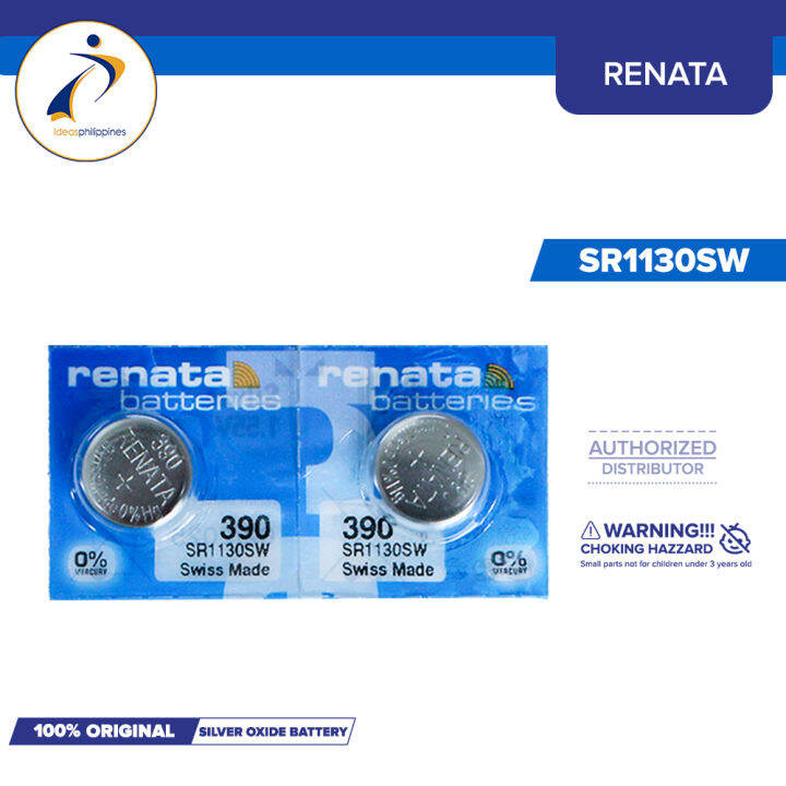 Renata 390 (SR1130SW) Watch Batteries Pack of 2 | Lazada PH