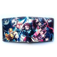 Japanese Anime Demon Slayer Kimetsu No Yaiba Tanjiro Kamado Wallet Short Purse With Coin Pocket Card Holder