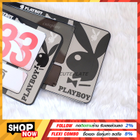 ?Bestsaler? กรอบทะเบียน playboy กรอบป้ายทะเบียนการ์ตูน ลายเพลบอย แถมฟรี ชุดน็อตในกล่อง ใส่รถ1คัน มี2แผ่น ✔️มี3ขนาดให้เลือก รหัสPB11