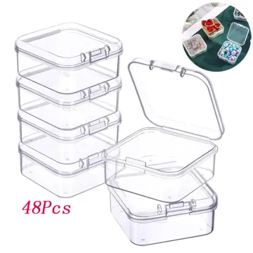 Transparent Plastic Storage Jewelry Box Compartment Adjustable Container  For Beads Earring Box For Jewel…