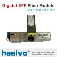 จัดส่งฟรี 1Pair 1G 1000M Gigabit SFP Fiber Module Single Mode 1.25G Fiber Optical Equipment Transceiver Compatible 3KM 20KM