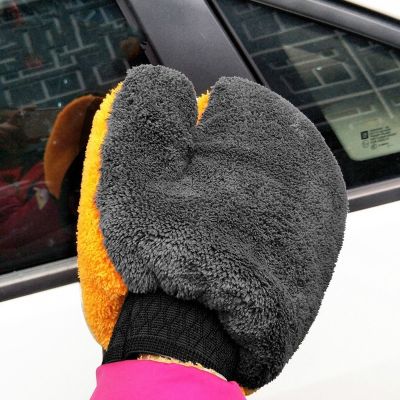 【JH】 Car Coral Fleece Anti-scratch for Multifunctio Cleaning Wax Detailing