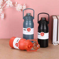 KIMSHOP1 A013 ขวดนำ้ cille 1.7L 60Oz แท้งค์เก็บอุณหภูมิ สแตนเลส304 กระติกน้ำเก็บความร้อน ขวดน้ำเดินทางกลางแจ้งพร้อมฟาง