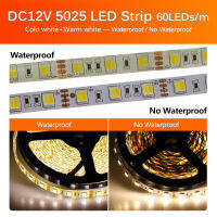 LED Strip Double White 5025 60LEDsm 2835 180LEDsm CCT Flexible LED Light Decoration Ribbon Cold White + Warm White 12V 5mlot