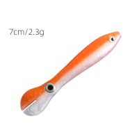 7cm Fishing Bait Wobble Tail Lure Silicone Loach Baits Artificial Soft Swimbaits Slow Sinking Bionic Swimming Lures Fishing Tool