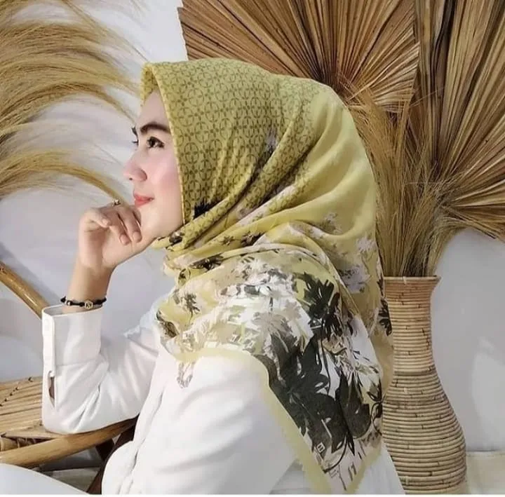 Jilbab Motif Segiempat | Lazada Indonesia