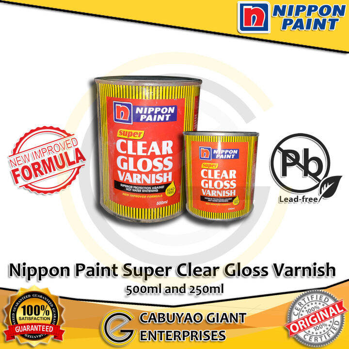 Nippon Paint Super Clear Gloss Varnish [ 500ml 250ml ] Lazada PH