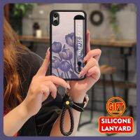 Wrist strap luxurious Phone Case For iphone XS max top grade Flower bracelet texture Soft shell interest dustproof