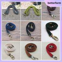 BETTERFORM 130ซม. ค่ะ สายกระเป๋าผ้าใบ หมุดเสริมความแข็งแรง ปรับได้ปรับได้ เข็มขัดกระเป๋าสำรอง เหมาะกับการแต่งตัวทุกสไตล์ สายรัดกระเป๋า Crossbody สำหรับผู้หญิง