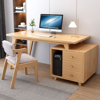 [COD] desk bookcase combination modern minimalist desktop computer corner student writing
