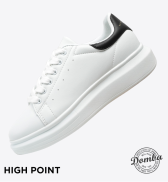 Giày Sneaker Domba Gót Đen H-9111