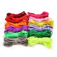5M 6mm Colorful Flat Elastic Band Loose Rope Rubber Band Line Spandex Ribbon High Elastic Bands For DIY Sewing Garment Accessory