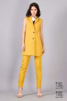 Guy Laroche Revesible Pants กางเกงขายาว สีเหลือง (IR1DDY)