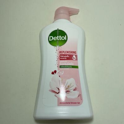 Dettol เดทตอล เจลอาบน้ำ รีเพลนนิชชิ่ง 500 กรัม Dettol Replenishing Antibacterial Shower Gel 500g