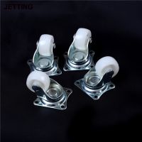 4 Pcs/lot Universal Swivel Casters 1 Wheels White Roller Wheel For Furniture Trolley Chair Swivel Caster Wheel Household Caster