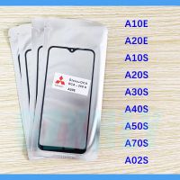 10ชิ้นคุณภาพสูงสำหรับ Samsung Galaxy A10s A20e A20s A30s A40s A50s A70s A02s เลนส์แก้วหน้าจอสัมผัส LCD หน้าพร้อมอะไหล่ OCA