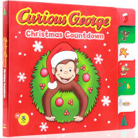 Curious George Christmas countdown cardboard book preschool enlightenment education childrens animation book