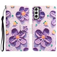 【 Fanadd Shop】สำหรับ S23 Samsung Galaxy + เคสโทรศัพท์หนังภาพสี5ก.