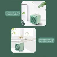 Mini USB Rechargeable Mist Dormitory Humidifier Water-cooled Multifunctional 3 Gears Home Office Desktop Air Cooler Fan Portable