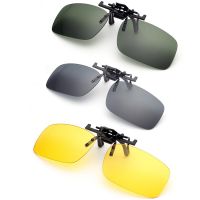 【hot】 Polarized Clip Sunglasses Car Driver Goggles Anti-UVA/UVB Driving Night Vision Glasses Eyes Protector