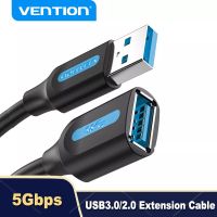 Vention USB Extension Cable Male to Female Data Sync Cord Cable for Laptop PC TV Xbox SSD USB 3.0/2.0 Extension Fast Speed Cable