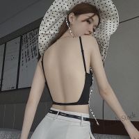 【Ready Stock】 ✷◎۩ C15 Sexy Women Backless Underwear Female Wireless Push Up Lingerie Deep V Bra Top Vest