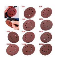 【CW】 10pcs 125mm Sanding Discs 8 Hole Sandpaper 40Grit-3000Grit Paper Disc Abrasive Polishing Tools