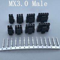 10sets MX3.0 connector 3.0mm Single Row Male Housing Female Terminals 2/3/4/5/6/7/8 Pin 43645 Series Automotive wiring harness