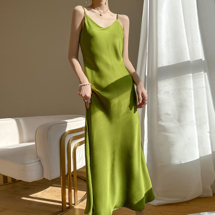 new-2023-autumn-elegant-style-womens-sling-v-neck-a-line-dress-origin-supply-2023