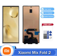 AMOLED แผงสัมผัสหน้าจอ LCD 2หน้าจอดิจิตอลพับได้สำหรับ Xiaomi Mi X พับเป็นจอ LCD 2ตอนผสมจอ2ตอน