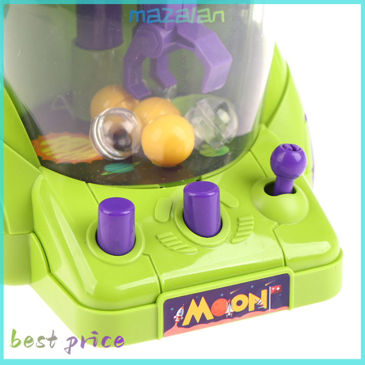 mazalan-เกมจับบอลสำหรับเด็ก-เกมจับลูกบอลเครื่องก้ามปูตุ๊กตาขนาดมินิจรวดอวกาศสำหรับเด็กเครื่องทำสายไหม