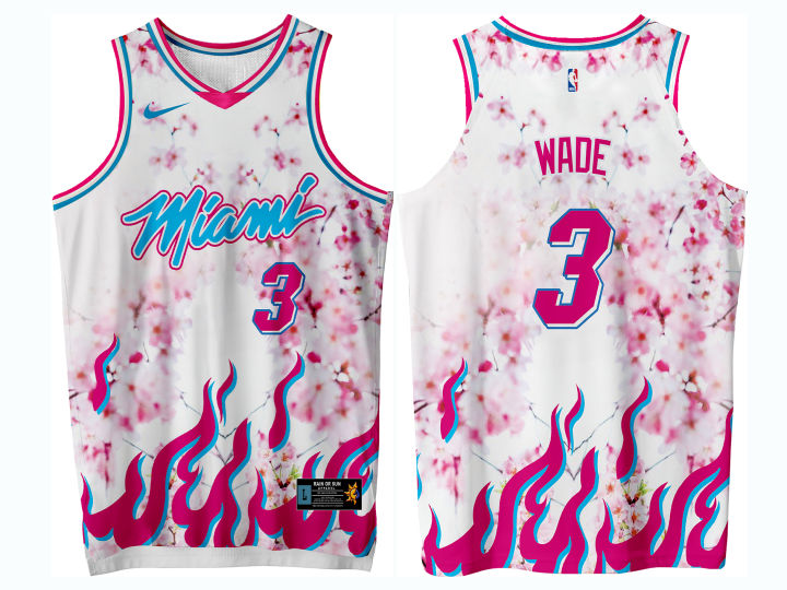 Stylish Miami Heat Pink Jersey Designs 