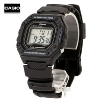 Velashop นาฬิกาข้อมือผู้ชายคาซิโอ Casio Standard  สายเรซิ่น รุ่น W-218H-1AVDF - สีดำ, W-218H-1A, W218H, W218