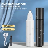 ZZOOI Cross-border New Unisex Small Ear Nose Hair Trimmer Machine USB Charging  Washable Portable Fast Electric Nose Hair Trimmer