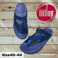 รองเท้าแตะFitflop รองเท้าผู้ชาย สีน้ำเงิน ไซส์ 40-45eu. แบบผ้า หนีบ