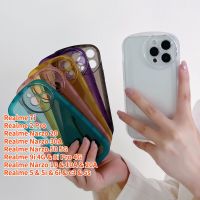 RTY เคสนิ่มโปร่งใสผิวด้านสำหรับ Realme 7i 9i Realme 5 5i 6i C3 5วินาที Realme Narzo 20 Narzo 30A 20A 10A Narzo 10 Narzo 50 5G Realme 2 Pro เคสโทรศัพท์กันกระแทกสีลูกอมนิ่ม