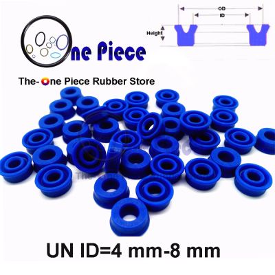 5ชิ้นต่อล็อต Un Id = 4-8 Mm U Cup ถังไฮดรอลิกก้านลูกสูบ U-Ring Single Acting Seal Polyurethane Lip Rubber Pu