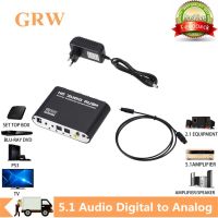 Grwibeou Digital to analog 5.1 CH Audio Decoder SPDIF Coaxial to RCA DTS AC3 Optical digital Amplifier Analog Converte amplifier