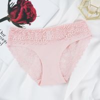 Floral Lace Women Panties Female Hollow Out Briefs Transparent Low Rise Ladies Underwear  Size M-XL Lingerie