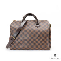 LOUIS VUITTON SPEEDY BAND 30 BROWN DAMIER CANVAS GHW